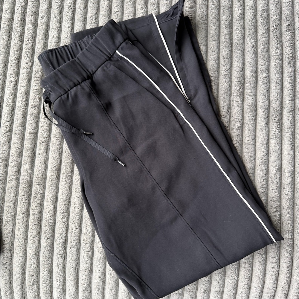 lululemon athletica Charcoal Joggers with White Stripes